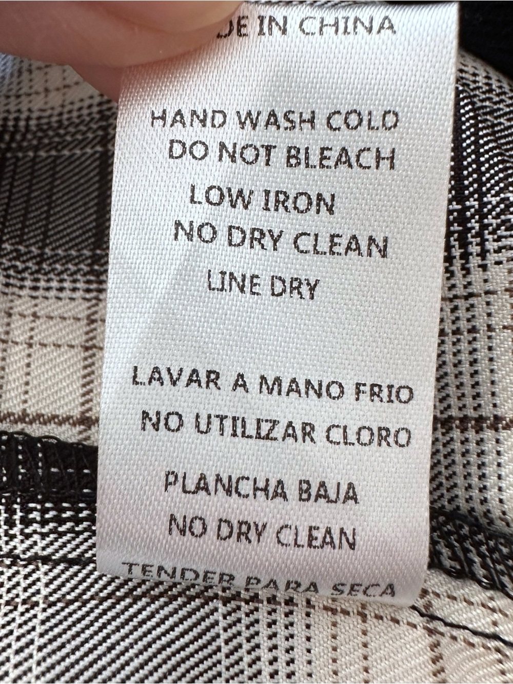 NWT Mable Black & White Plaid Oversized Button-Down Dress with Attached Tank Top - Picture 10 of 10